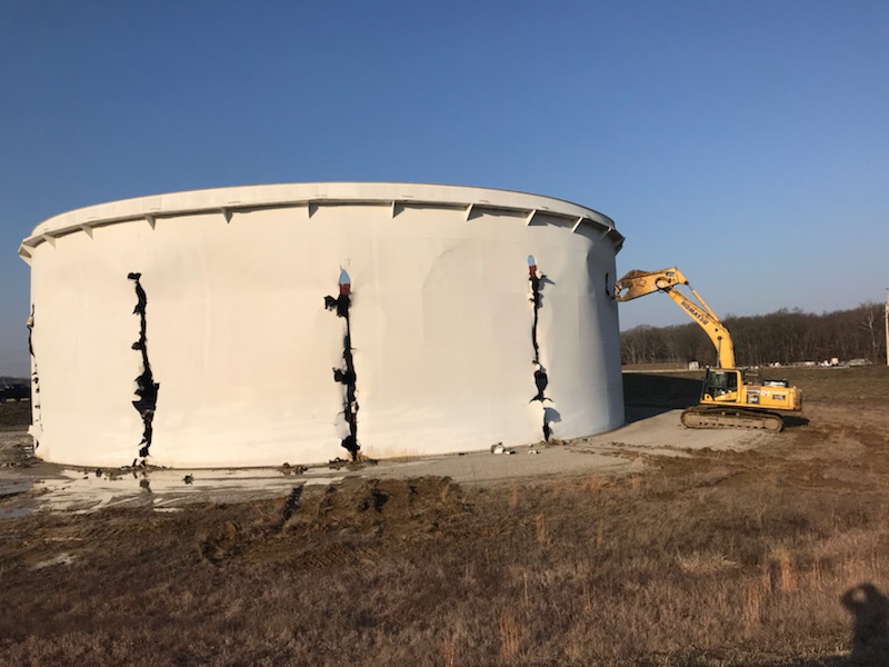 oil tank demolition services by Midwest Steel